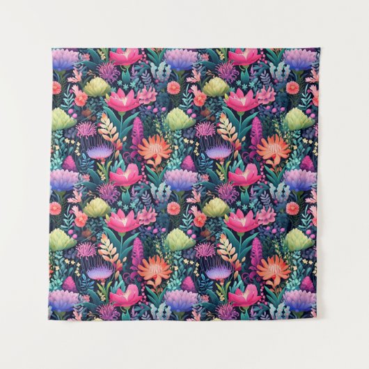 海の花 – 海辺の庭園 タペストリー (正面)