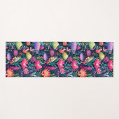 海の花 – 海辺の庭園 ヨガマット (正面(横))