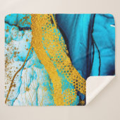 海の芸術と生活の贅沢。マスターパイ シェルパブランケット (正面(横))