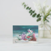 海の芸術カードの下 名刺 (スタンド正面)