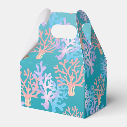 海の虹のグラデーションの下の少女の魔法のカメ フェイバーボックス (裏面サイド)