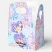 海の虹のパステルの下の子供の魔法の人魚 フェイバーボックス (オープン)