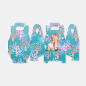 海の虹のパステルの下の少女の魔法の人魚 フェイバーボックス (折り畳みなし)