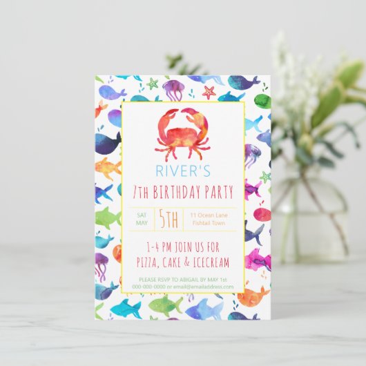 海の虹の魚の誕生日パーティーカニの下 (スタンド正面)