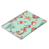 海の螺線形ノートの下 ノートブック (左側)