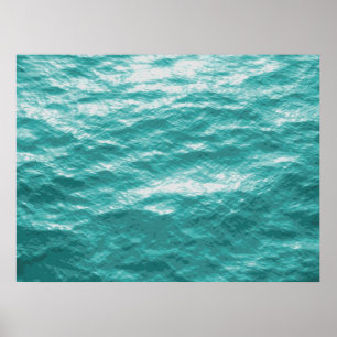 海の表面の写真の絵画 ポスター