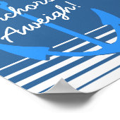 海の装飾 | アンカーを上げてポスター ポスター (角)