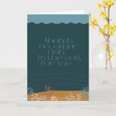 海の記念日/ラブカードに魚なし カード (黄色い花)