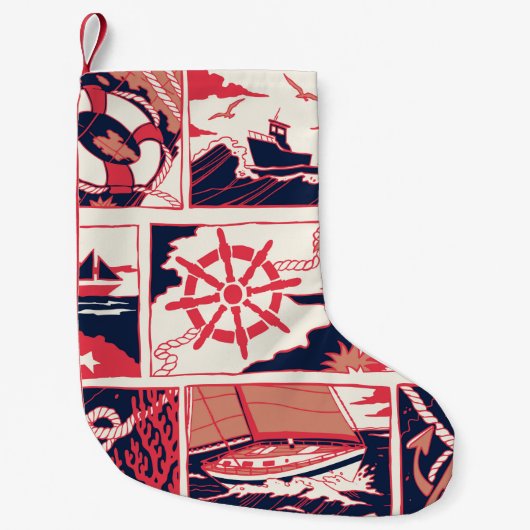 海の話 スモールクリスマスストッキング (正面)