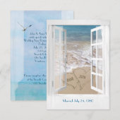 海の誓願の更新式 招待状 (正面/裏面)