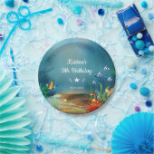 海の誕生会の下の海礁 ペーパープレート (パーティー)