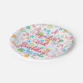 海の誕生会の下 ペーパープレート (アングル)