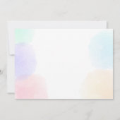 海の誕生日のサンキューカードの下の人魚 サンキューカード (裏面)