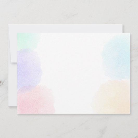 海の誕生日のサンキューカードの下の人魚 サンキューカード (裏面)