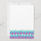 海の誕生日のサンキューカードの下の人魚 サンキューカード (裏面)