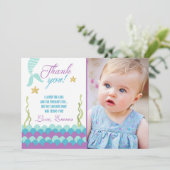 海の誕生日のサンキューカードの下の人魚 サンキューカード (スタンド正面)