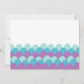 海の誕生日のサンキューカードの下の人魚 サンキューカード (裏面)