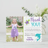 海の誕生日のサンキューカードの下 招待状 (スタンド正面)