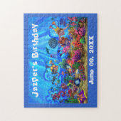 海の誕生日のパズルの下でカスタマイズ可能 ジグソーパズル (縦)