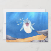 海の誕生日の下で 招待状 (裏面)