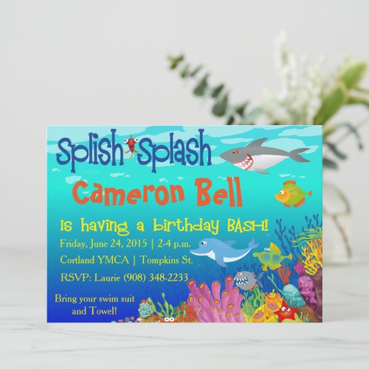 海の誕生日の強打の下のSplishのしぶき! 招待状 (スタンド正面)