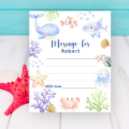 海の誕生日タイムカプセルメッセージの下