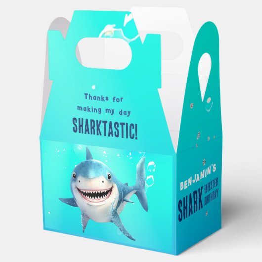 海の誕生日パーティーの下でサメ フェイバーボックス (オープン)