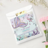 海の誕生日パーティーの下でシックなマーメイドテール フェイバーバッグ (封をした状態)