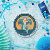 海の誕生日パーティーの下で人魚とイルカ ペーパープレート (パーティー)