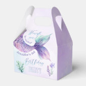 海の誕生日パーティーの下で人魚の尾 フェイバーボックス (裏面サイド)