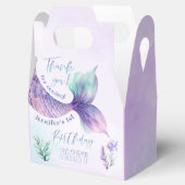 海の誕生日パーティーの下で人魚の尾 フェイバーボックス (オープン)