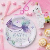 海の誕生日パーティーの下で人魚の尾 ペーパープレート (パーティー)