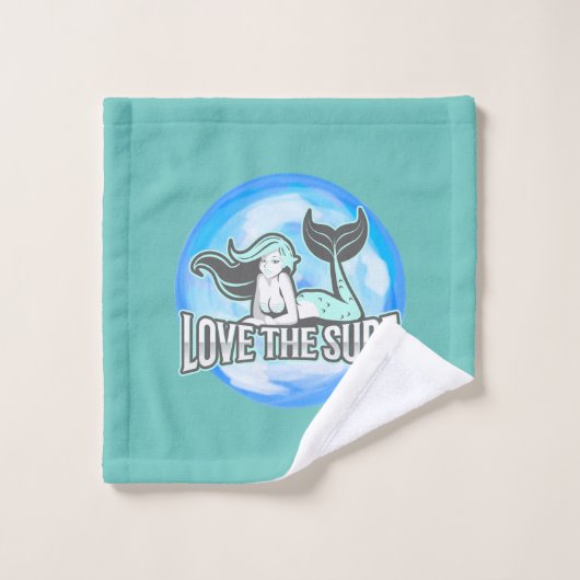 海の誕生日パーティーの下で魔法 バスタオルセット (ウォッシュタオル)