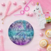 海の誕生日パーティーの下のマーメイドテールプレート ペーパープレート (パーティー)