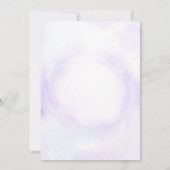 海の誕生日パーティーの下の人魚の尾 サンキューカード (裏面)