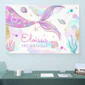 海の誕生日パーティーの下の人魚の歓迎 横断幕 (トレードショー)