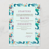 海の誕生日パーティーの下の人魚 メニュー (正面)