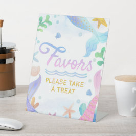 海の誕生日パーティーの下の人魚 台座サイン