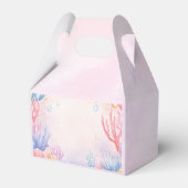 海の誕生日パーティーの下の女の子の人魚 フェイバーボックス (裏面サイド)