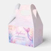 海の誕生日パーティーの下の女の子の人魚 フェイバーボックス (正面サイド)