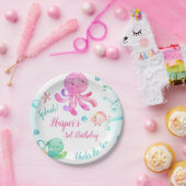 海の誕生日パーティーの下の女の子 ペーパープレート (パーティー)