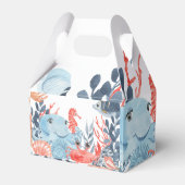 海の誕生日パーティーの下の子供 フェイバーボックス (裏面サイド)