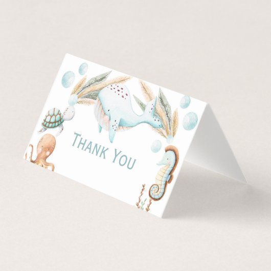 海の誕生日パーティーの下の水色ありがとう (正面)