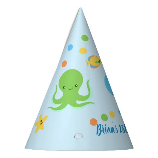 海の誕生日パーティーの帽子の下で パーティーハット (左)