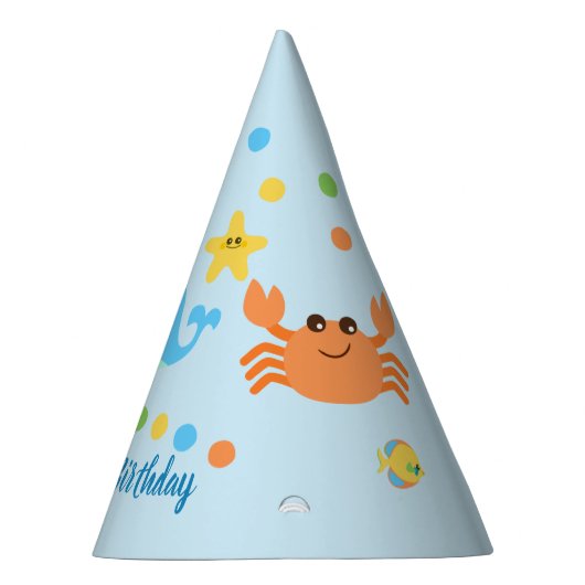 海の誕生日パーティーの帽子の下で パーティーハット (右)