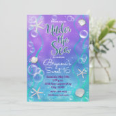 海の誕生日パーティーの招待の下で魔法 招待状 (スタンド正面)