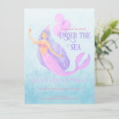 海の誕生日パーティーの招待の下の人魚 (スタンド正面)