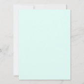 海の誕生日パーティーの招待の下の人魚 (裏面)