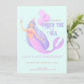 海の誕生日パーティーの招待の下の人魚 (スタンド正面)