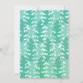 海の誕生日パーティーの招待の下の人魚 招待状 (裏面)